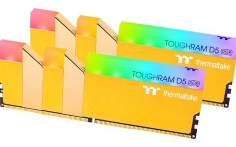 Thermaltake推出新款ToughRAM D5 RGB系列内存：5600MHz，六种颜色可选