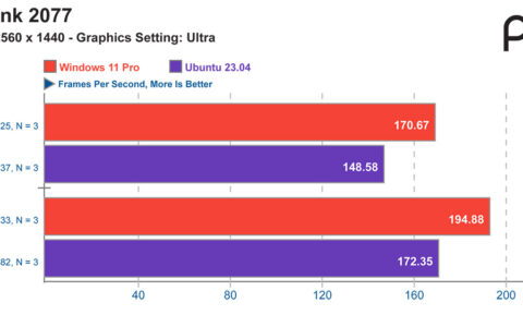 在Linux下用RTX 4080/4090跑游戏，帧数和Windows 11下只差10%左右