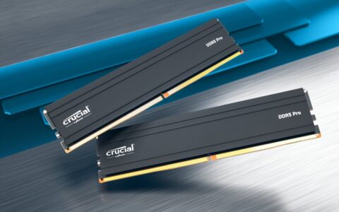 美光发布英睿达Pro系列内存：配纯黑马甲，涵盖DDR4和DDR5产品线