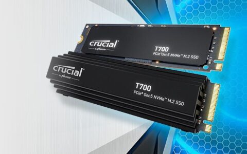英睿达T700系列PCIe 5.0 SSD上市：起售价179.99美元，可选带散热器版本