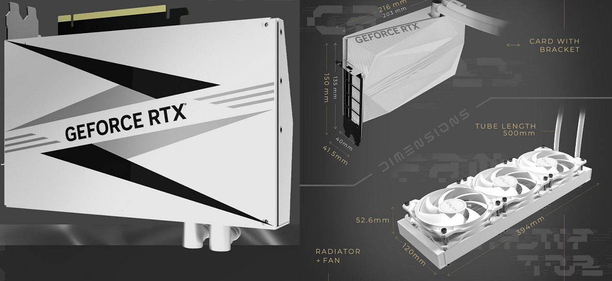 影驰发布新款RTX 4090 Hydro系列显卡：水冷散热设计，黑白两色可选 – 超能网