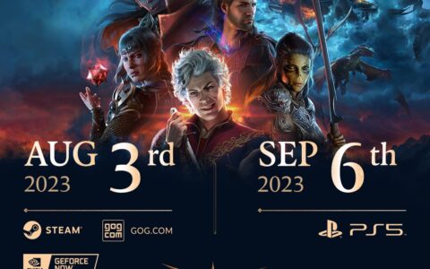 《博德之门3》游戏发售时间调整：PC版提前至8月3日，PS5版推迟到9月6日