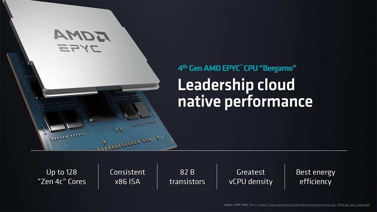AMD推出采用Zen 4c架构的EPYC 9704，还有带3D垂直缓存的EPYC 9084X处理器 – 超能网