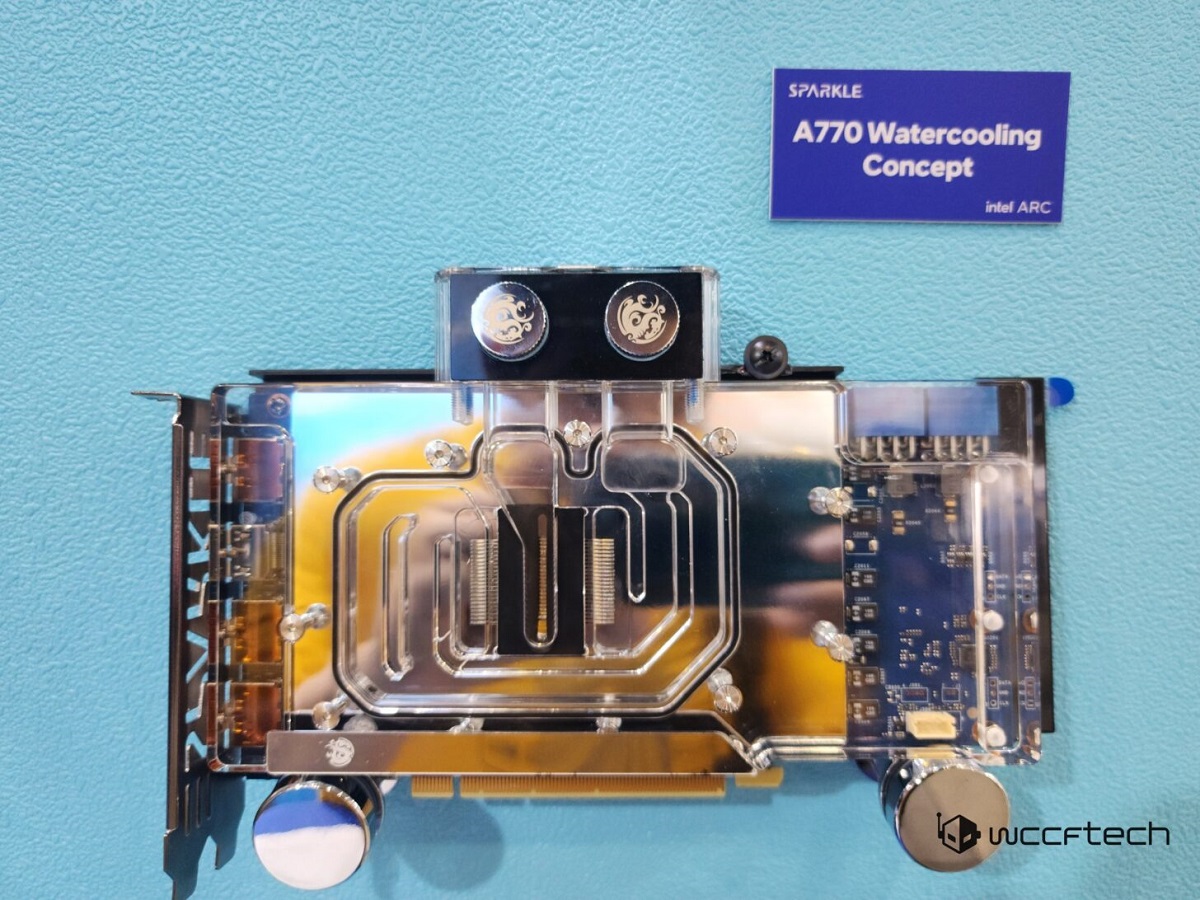 COMPUTEX 2023：旌宇展示水冷散热设计的锐炫A770，及新款半高单槽低端显卡