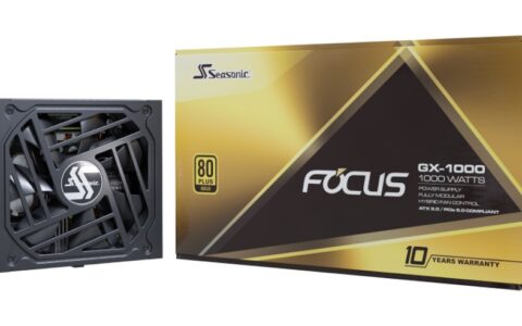 海韵FOCUS GX系列ATX 3.0电源开售：最高1000W，全套压纹线，首发1149元起