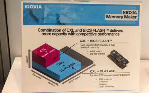 铠侠展示CXL内存扩展模块：分别基于BiCS 3D NAND和第二代XL-Flash