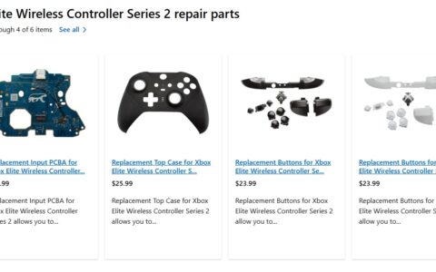 继Surface零件之后，微软现已在北美地区出售Xbox手柄零件